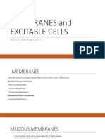 Membranes and Excitable Cells