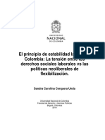 Estabilidad Laboral en Colombia PDF