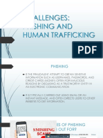 Challenges: Phishing and Human Trafficking