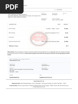 Payment Receipt