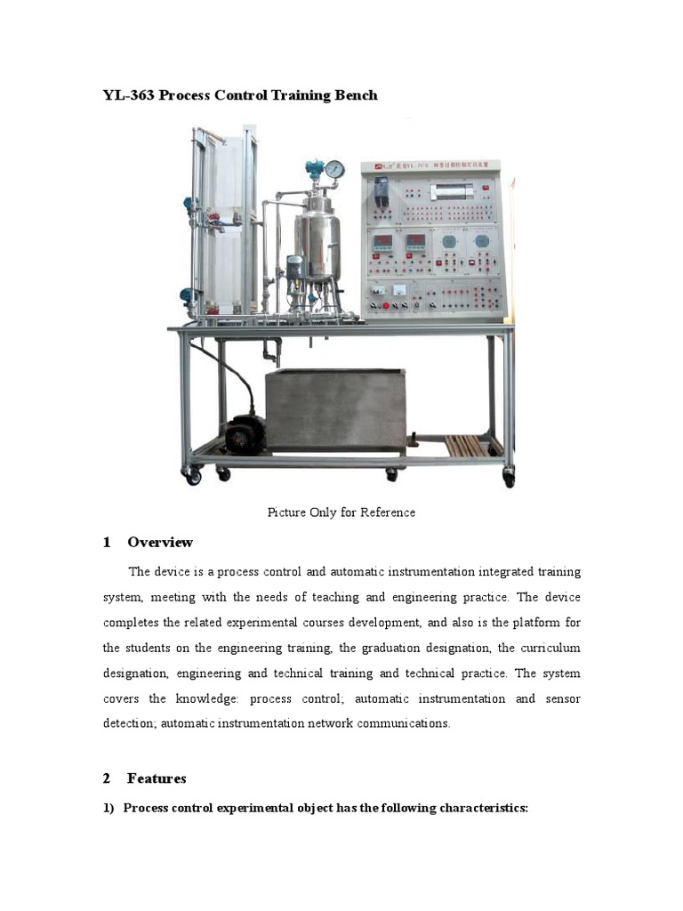 YL-363 Process Control Training Bench | PDF | Programmable Logic ...