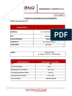 Certificado de Operatividad de Bimastil Pc-120