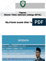 Paparan Muatan Teknis Substansi Lembaga (MTSL) - Kaban