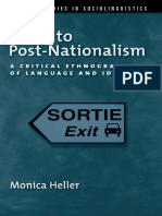 [Monica Heller] Paths to Post-Nationalism