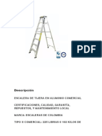 Ficha Técnica Escaleras Sklum