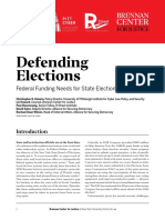 Defending Elections: Federal Funding Needs For State Election Security