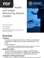 FAA HUMS Research Program