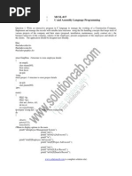 Course Code: MCSL-017 Course Title: C and Assembly Language Programming