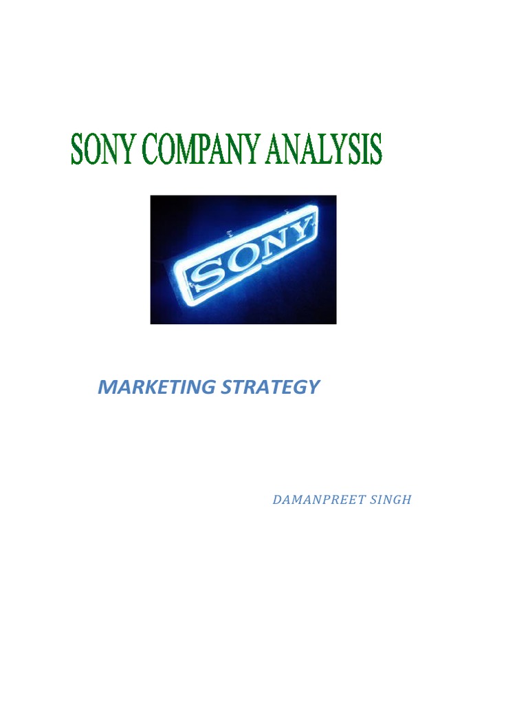 Sony Marketing Strategy PDF
