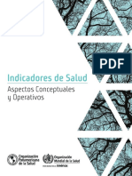 Indicadores de Salud Aspectos Conceptuales y Operativos