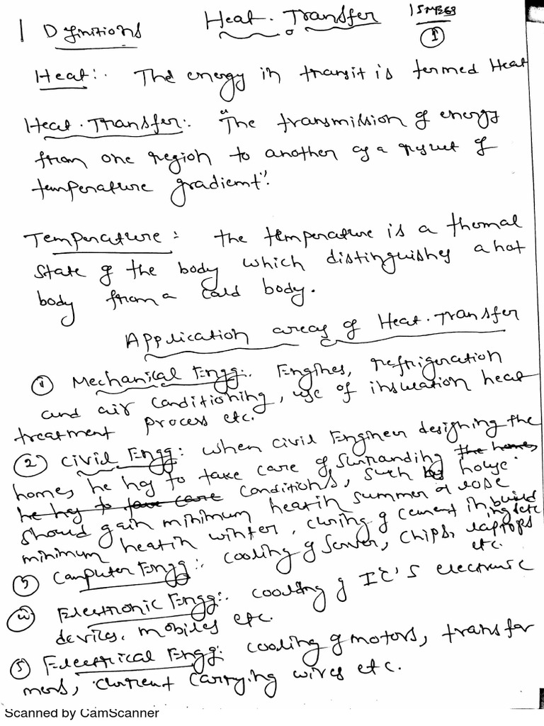 HMT Notes | PDF