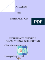 Translation and Interpretion