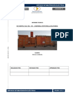 Informe Técnico Subestacion Movil Nº1 Mina Sulfuros