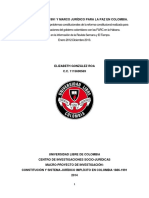 Proyecto Investigativo Constitución de 1991 y Marco Jurídico Para La Paz en Colombia