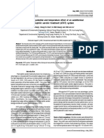 Biological Heat Potential and Temperature Effect o