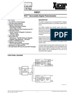 X9221 Terminal Voltage 5V, 64 Taps: Advance Information