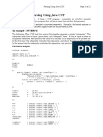 Parsing Using Java CUP: An Example (INTERP1)