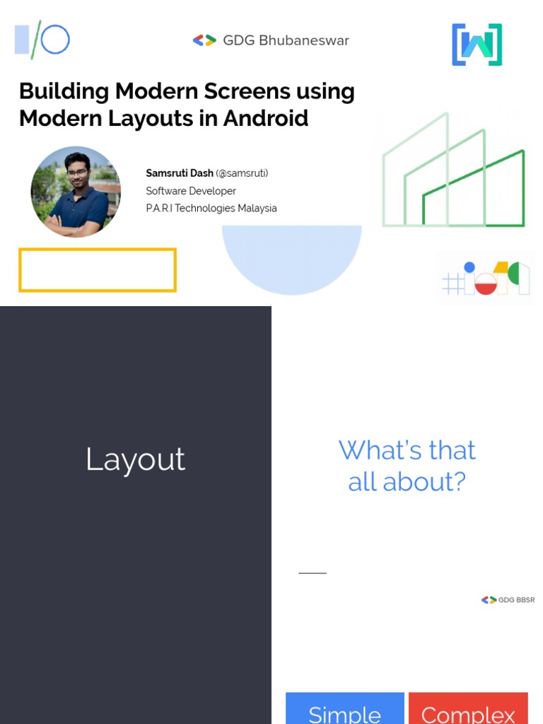 Google IO Extended 2019 - Building Modern Screens Using Modern Layouts ...
