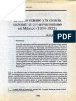 J.J. Saldaña, El sector externo y la ciencia nacional: el conservacionismo en México (1934-1952)