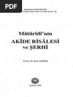 Maturidinin Akide Risalesi Ve Serhi PDF