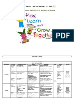 Plano anual de ensino de inglês para 1o período
