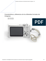 Características y Diferencias de Los Diferentes Formatos de Imágenes