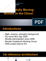 Successfully Moving Moodle To The Cloud