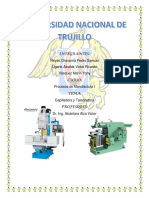 Taladrado y Cepillado Informe FINAL