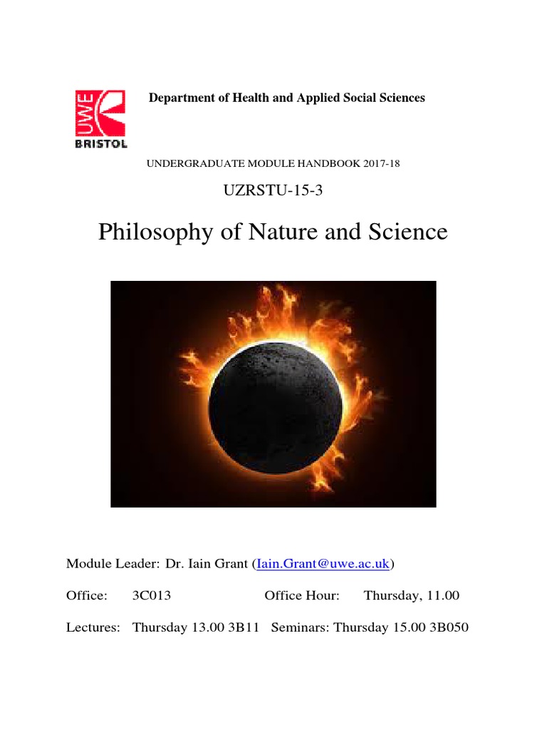 Philosophy of Nature and Science Module | PDF | Philosophy Of Science ...
