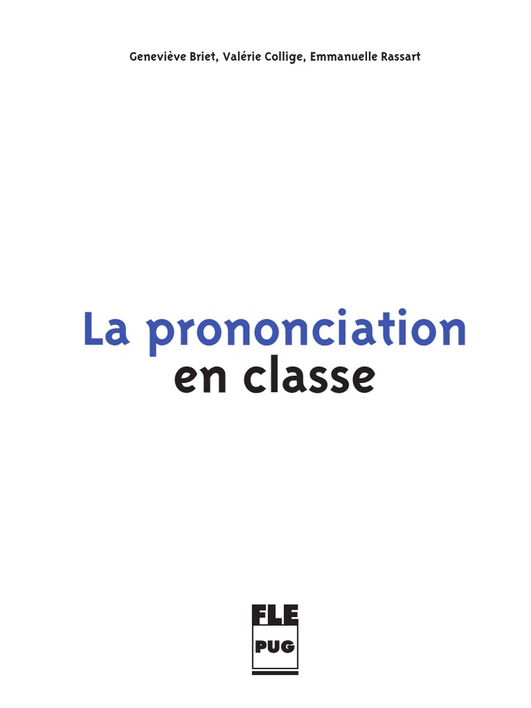 Prononciation Français | PDF | Langue à tons | Syllabe