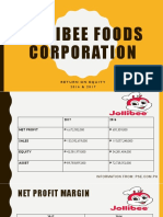 Jollibee Foods Corporation: Return On Equity 2 0 1 6 & 2 0 1 7