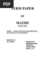 Maths 101 Term Paper