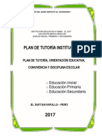 Plan de Tutoría Institucional 