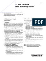 Series DBF-03 and DBF-04 Resilient Seated Butterfly Valves Installation Instructions