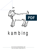 Kambing - Mewarnai PDF