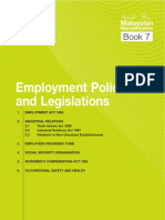 Employment Policies and Legislations: Book 7