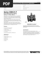 Series CSM-81-F Specification Sheet