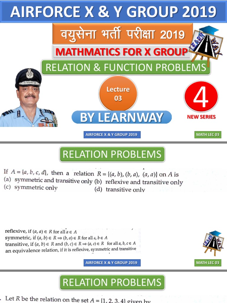 Airforce X & Y Group 2019 Math Problems | PDF | Business