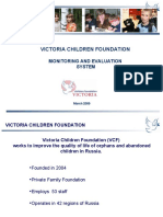 Victoria Children Foundation: Monitoring and Evaluation System