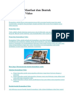 Pengertian, Manfaat dan Bentuk Komunikasi Video