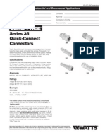 Lead Free Series 35 Quick-Connect Connectors Specification Sheet