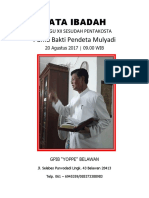 Tata Ibadah Purna Bakti Pendeta Mulyadi SMTH