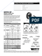 Series QF Radiator Steam Trap Replacement Kits Specification Sheet