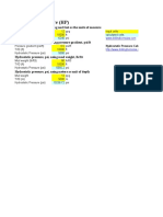 Hydrostatic Pressure Calculation