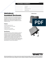 WattsRock Insulated Enclosure Specification Sheet