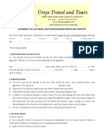 Car Self Drive Contract PDF