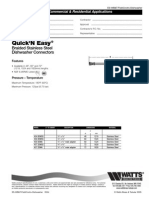 Quick&#39 N Easy Braided Stainless Steel Dishwasher Connectors Specification Sheet