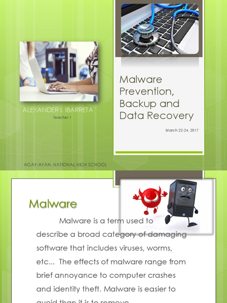 Malware Dangers, Backup and File Recovery | PDF | Malware | Computer Virus