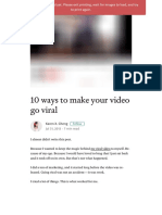 10 Ways to Make Your Video Go Viral – This Happened to Me – Medium