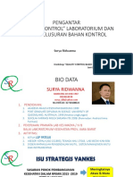 Pengantar QC Lab Dan Ketertelusuran Bahan Kontrol Sby Juli 2019